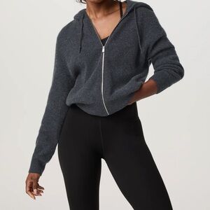 Vuori Émilie Full Zip Cashmere Rib Hoodie